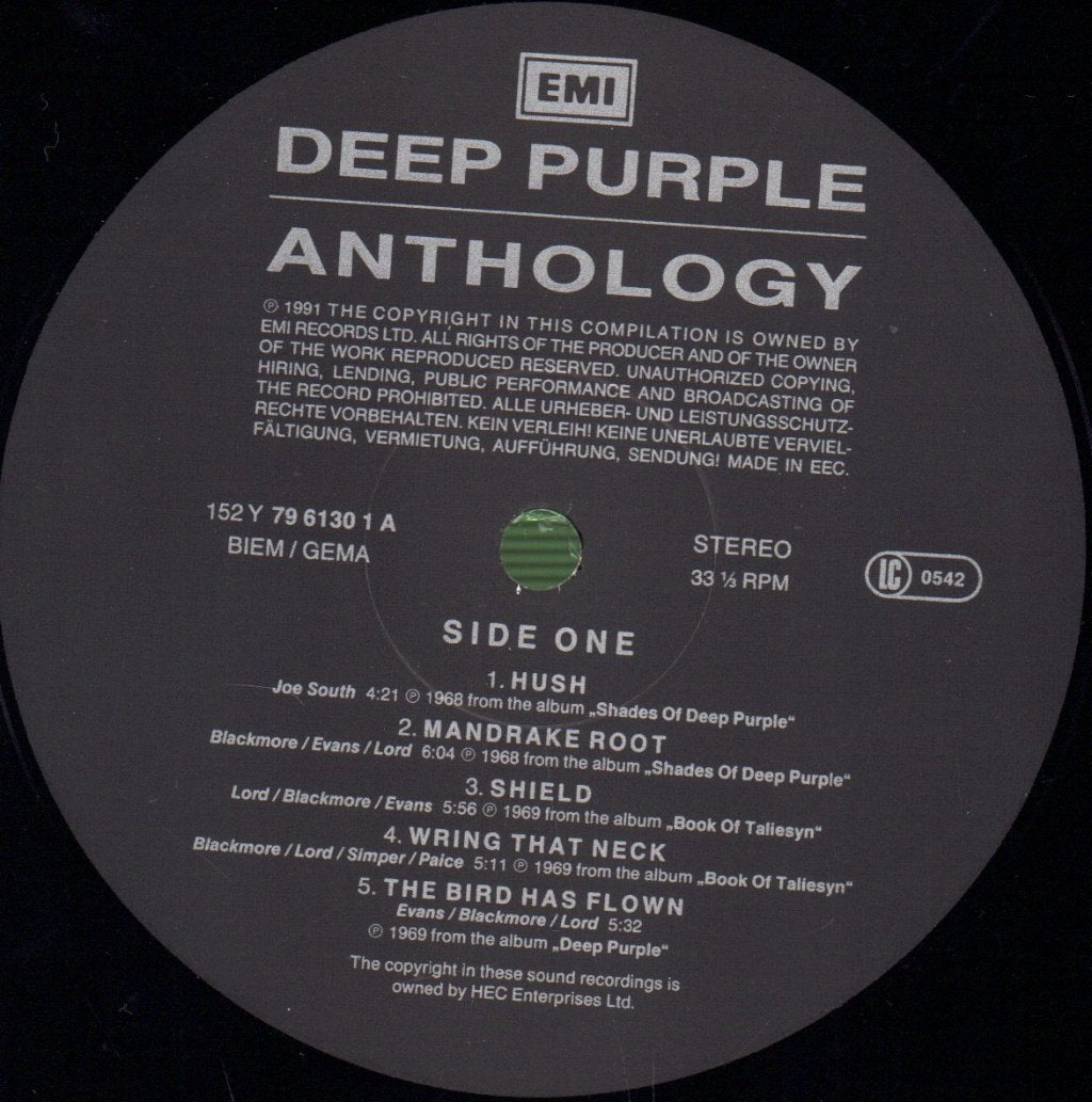 Deep Purple - Anthology - Triple Lp