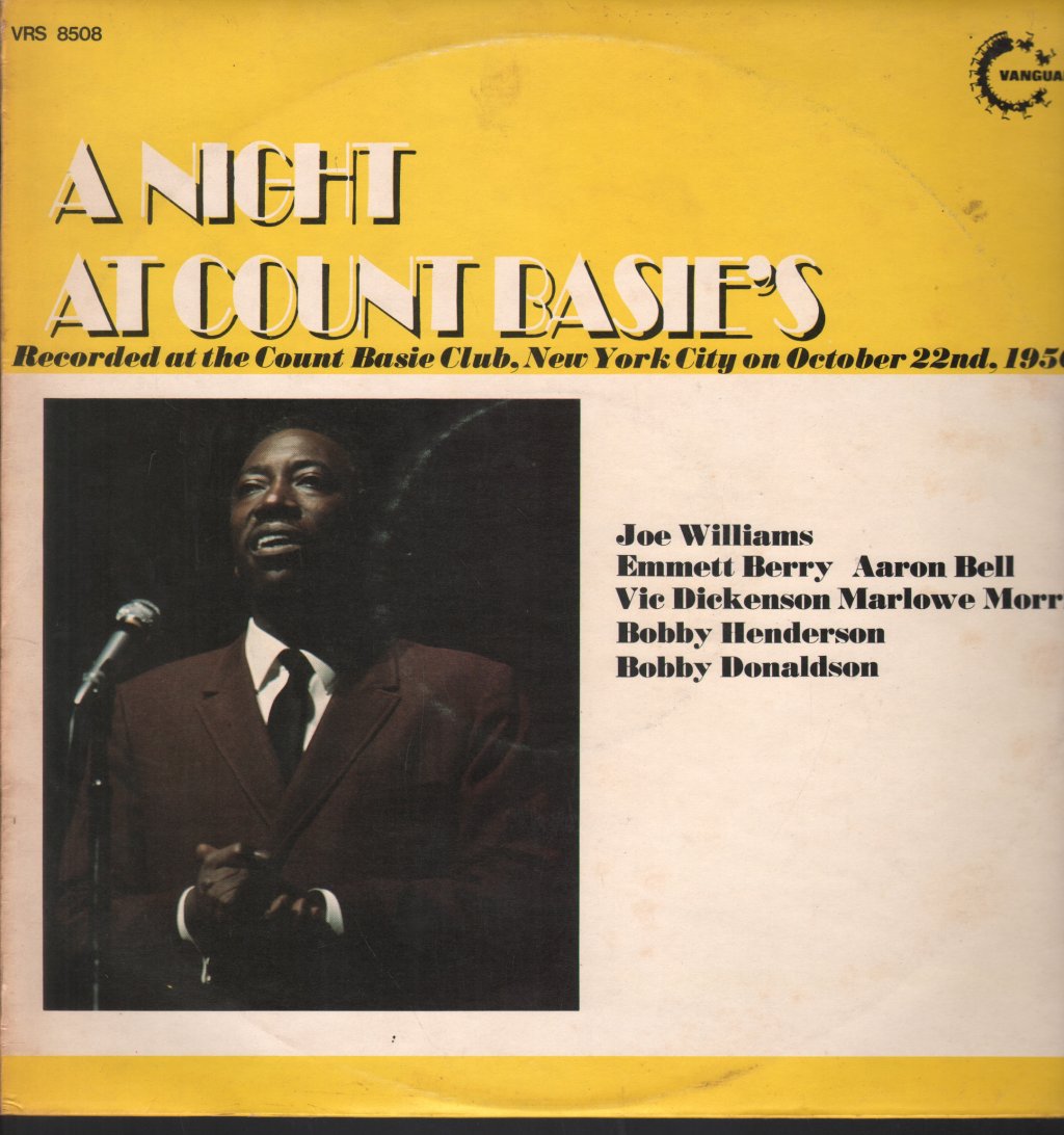 Count Basies All Stars With Joe Williams - A Night At Count Basie's - Lp