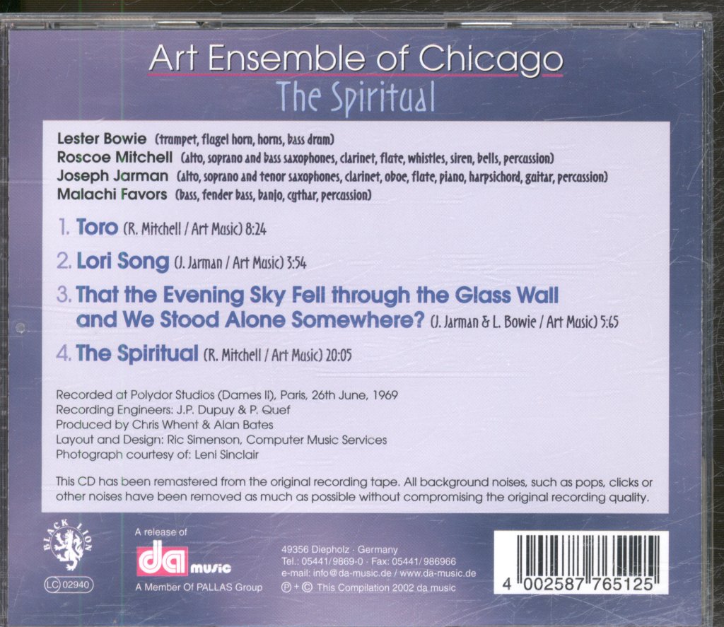 Art Ensemble Of Chicago - Spiritual - Cd