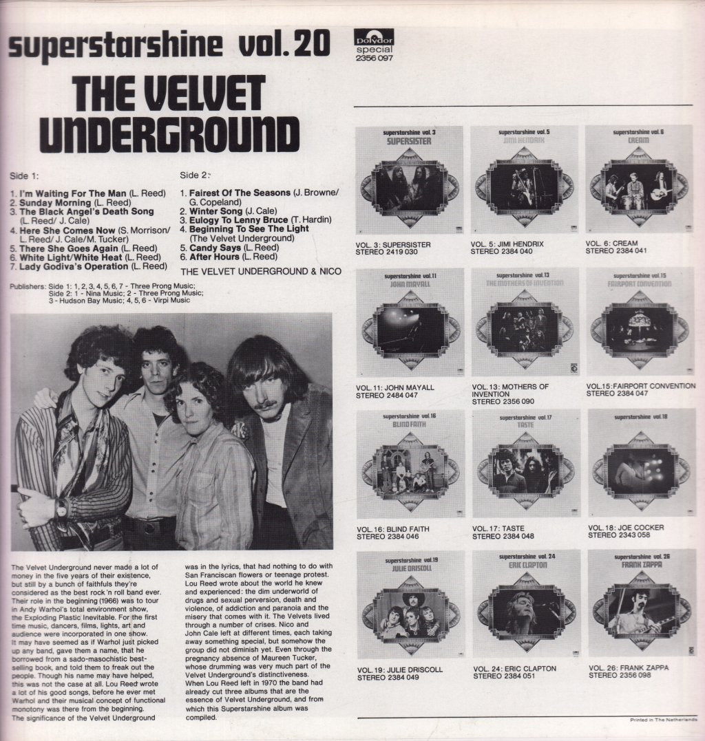 Velvet Underground - Superstarshine Vol. 20 - Lp
