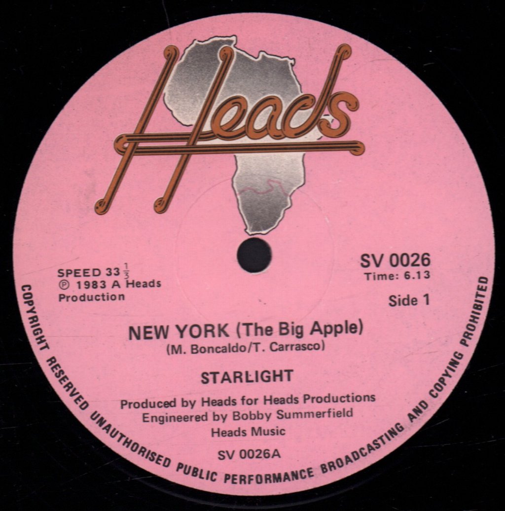 Starlight - New York (The Big Apple) - 12 Inch