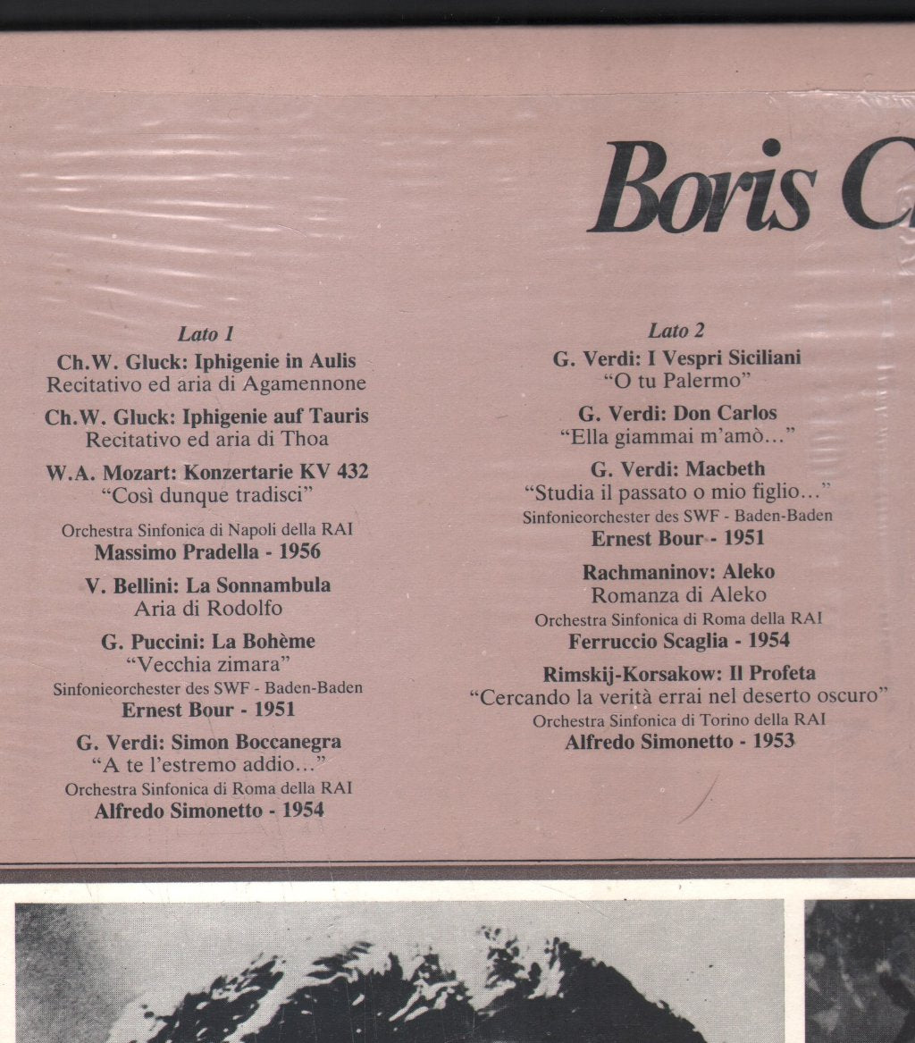 Boris Christoff - Live 25 Voci Celibri Della Lirica - Double Lp