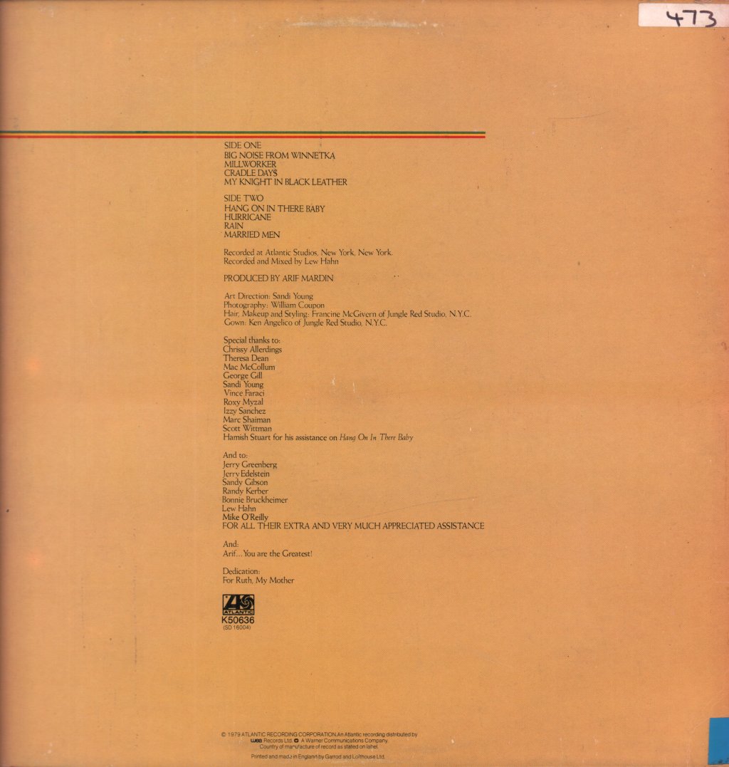 Bette Midler - Thighs And Whispers - Lp