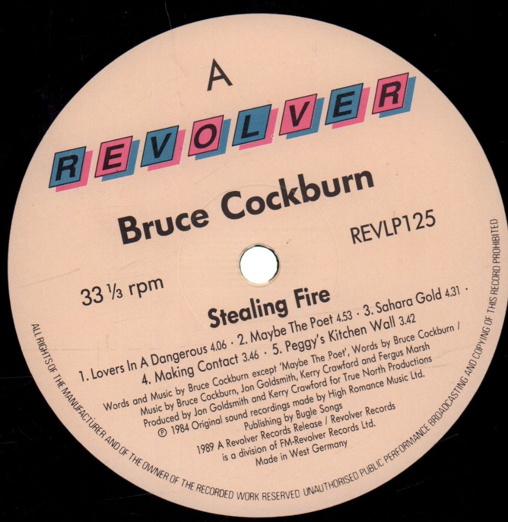 Bruce Cockburn - Stealing Fire - Lp