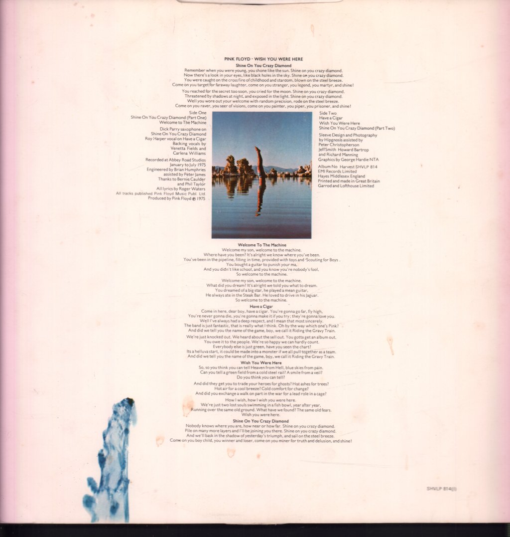 Pink Floyd - Wish You Were Here - Lp
