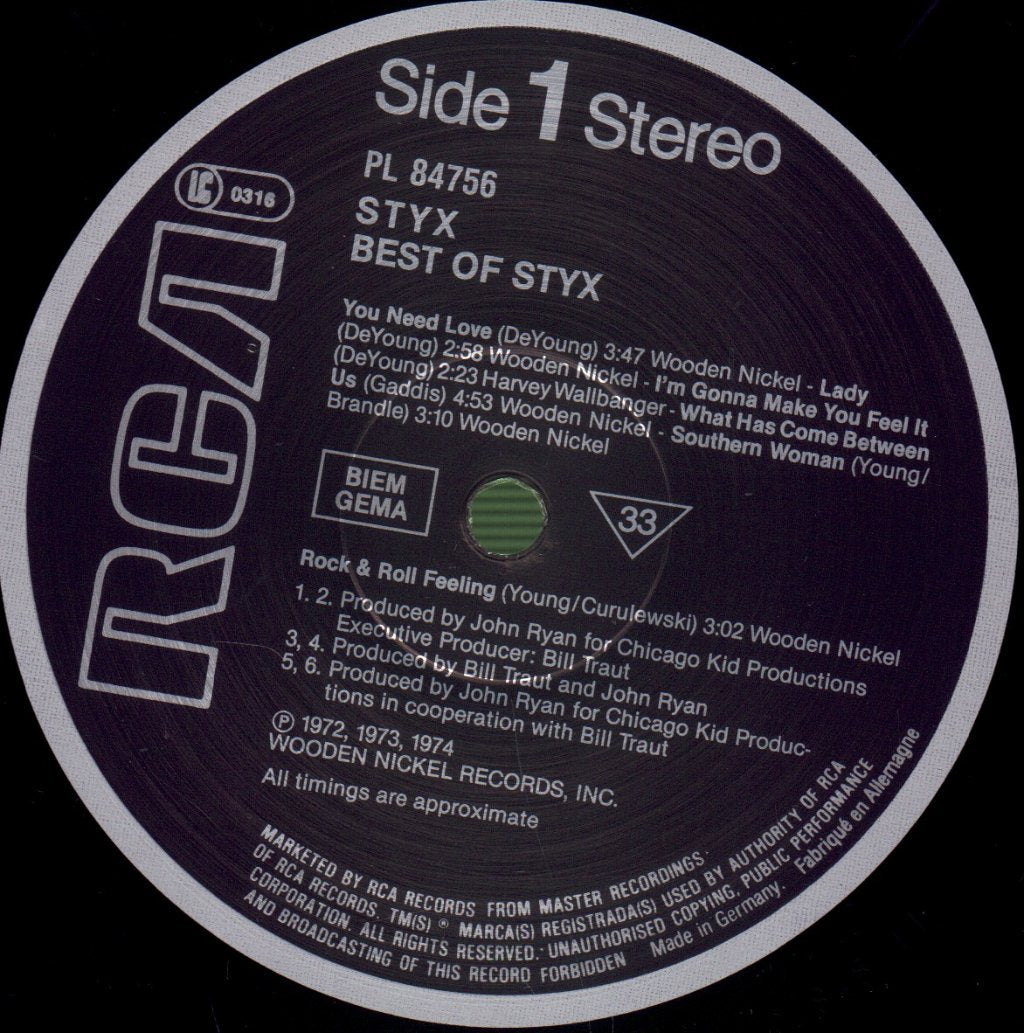 Styx - Best Of - Lp