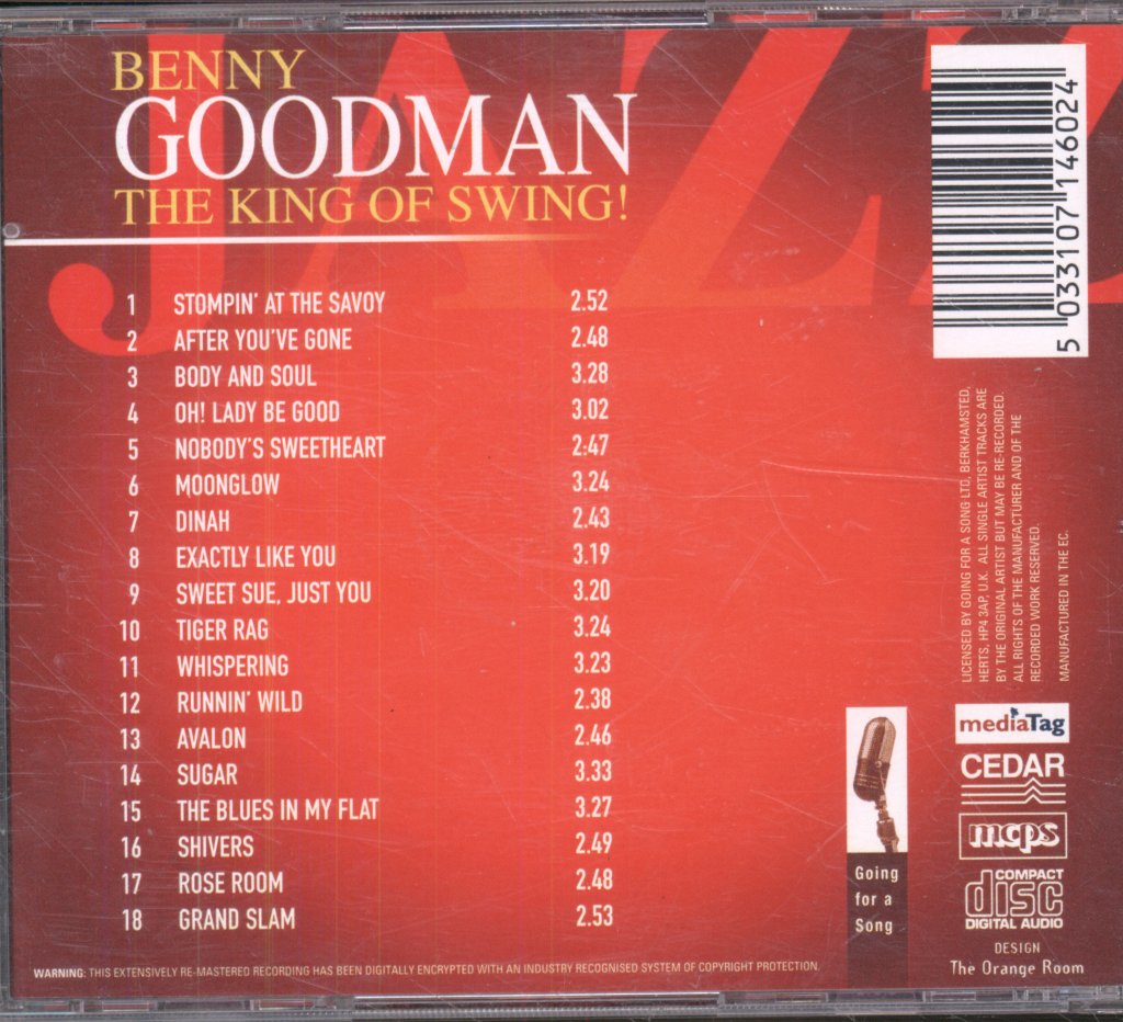 Benny Goodman - King Of Swing - Cd