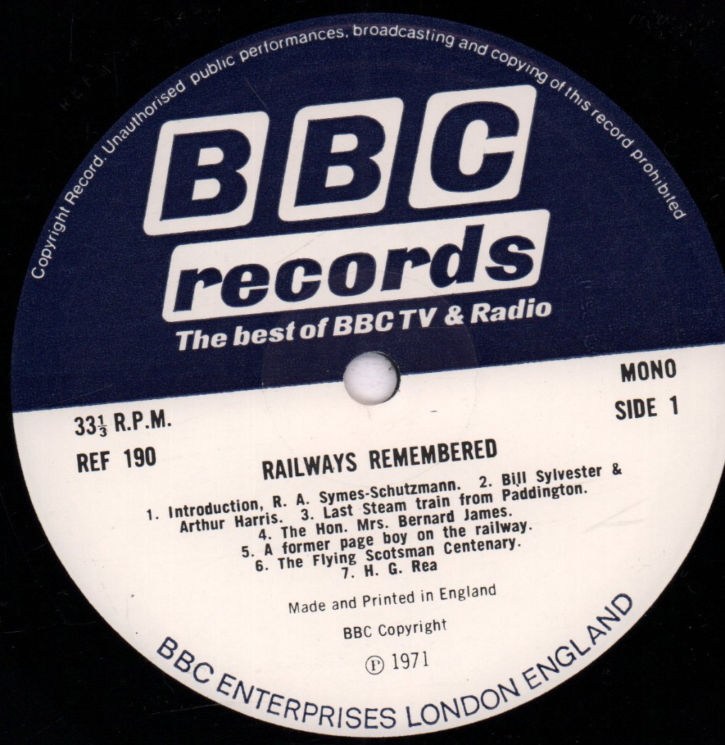 Railways Remembered - End of Steam - Double Lp
