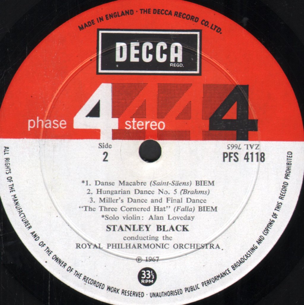 Stanley Black / Royal Philharmonic Orchestra - Spectacular Dances For Orchestra - Lp