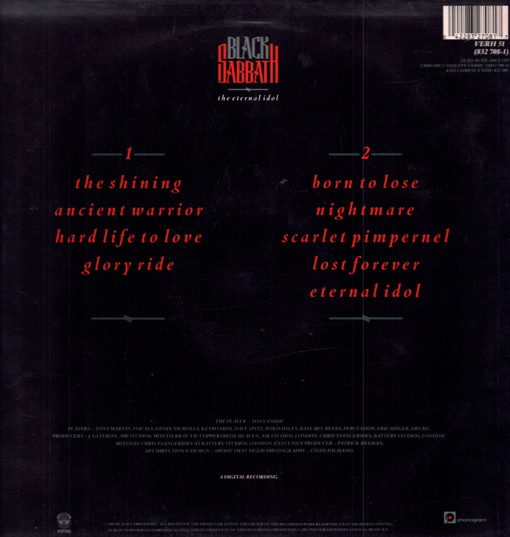 Black Sabbath - Eternal Idol - Lp