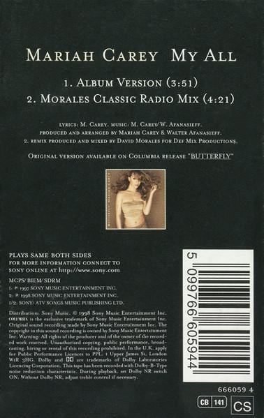 Mariah Carey - My All - Cassette