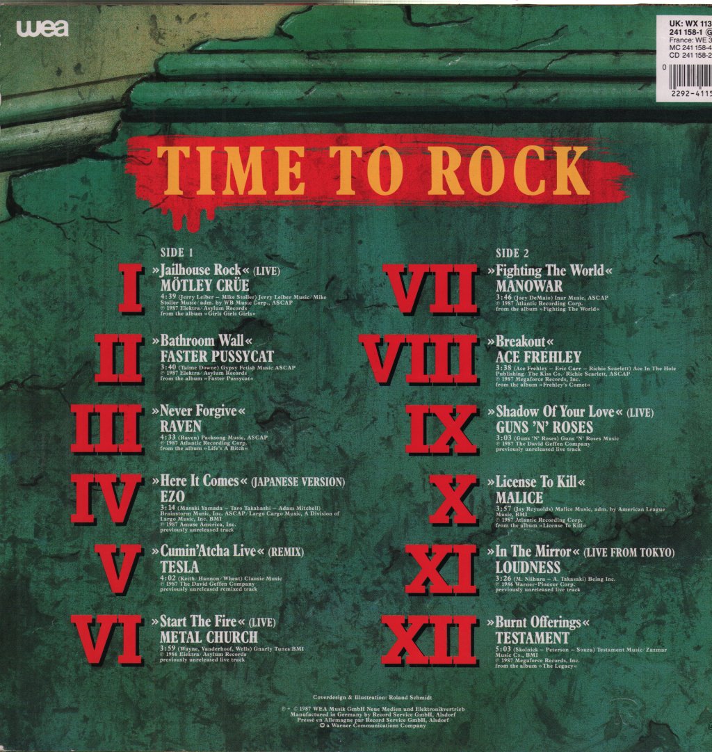 Various Artists - Time To Rock - Lp