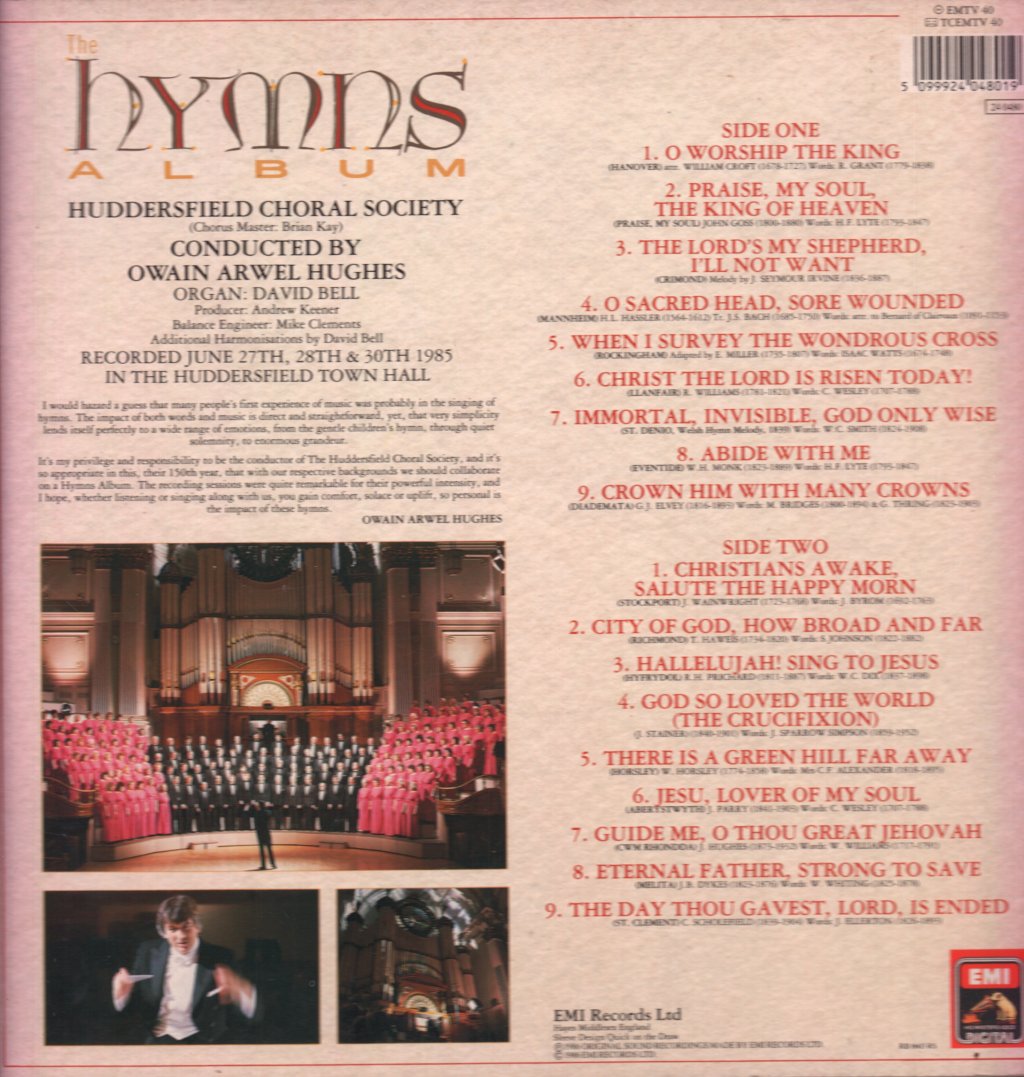 Huddersfield Choral Society - Hymns - Lp
