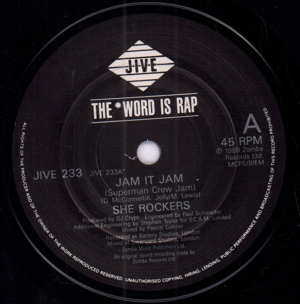 She Rockers - Jam It Jam - 7 Inch