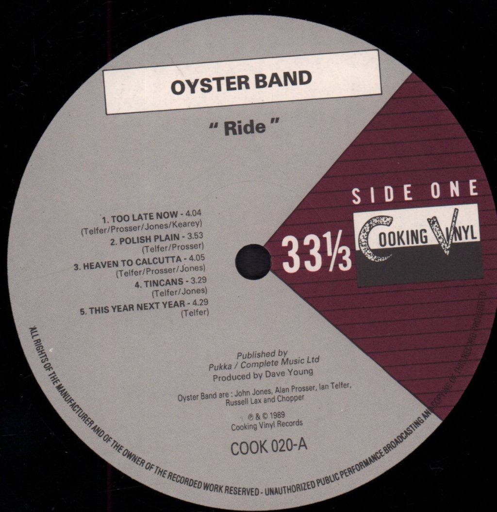 Oyster Band - Ride - Lp