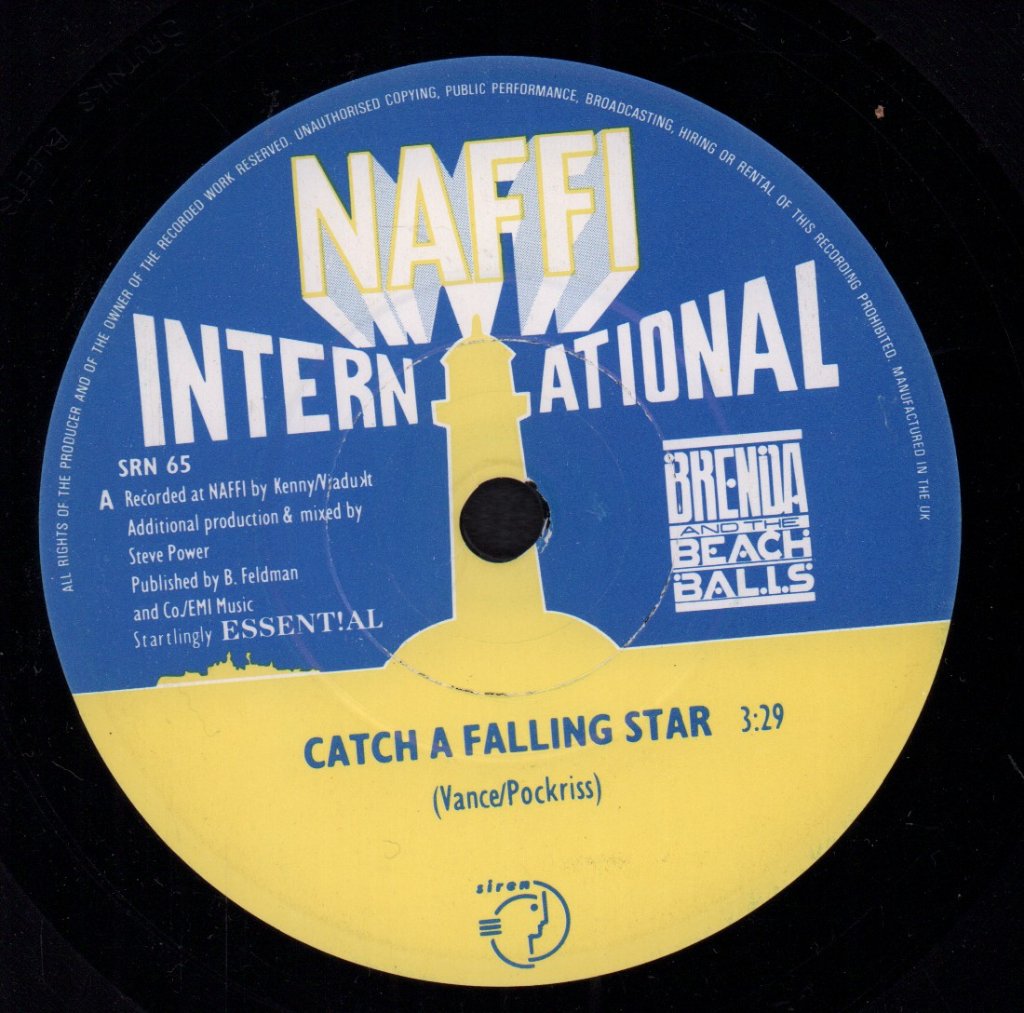 Brenda And The Beach Balls - Catch A Falling Star - 7 Inch