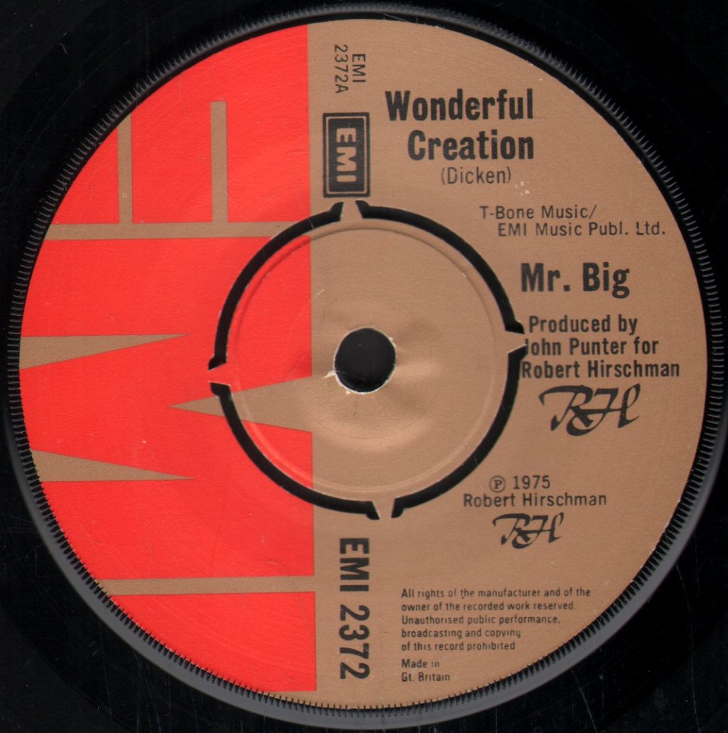 Mr Big (70'S Group) - Wonderful Creation - 7 Inch