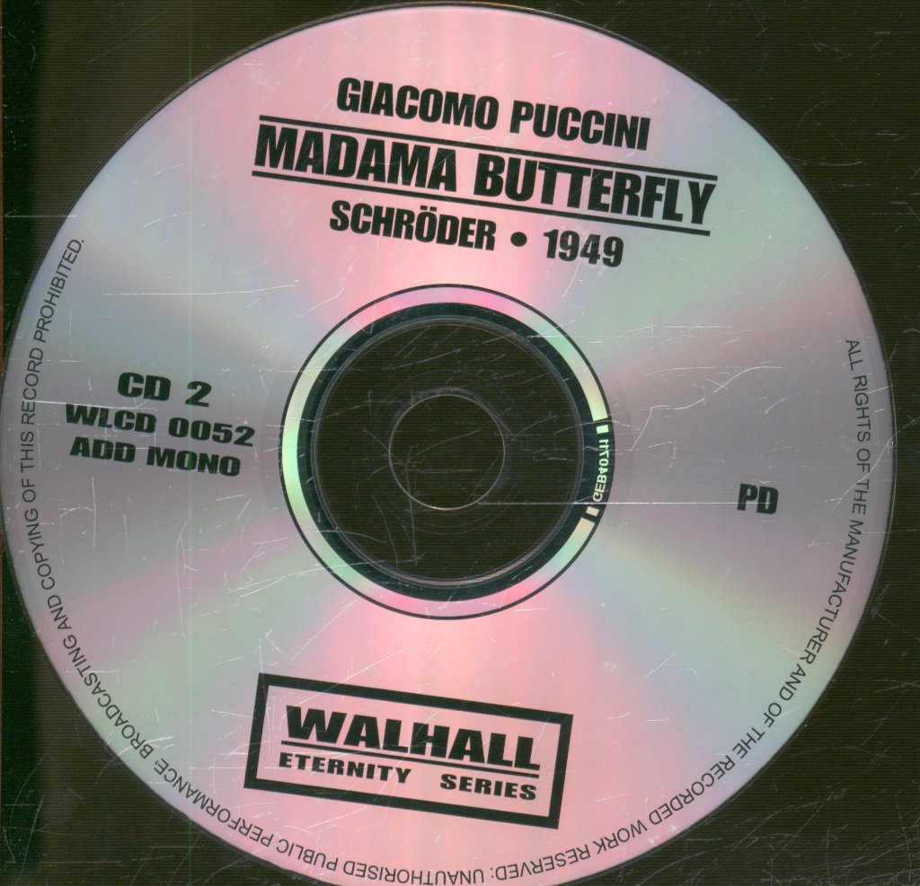 Kurt Schroder - Madama Butterfly - Double Cd