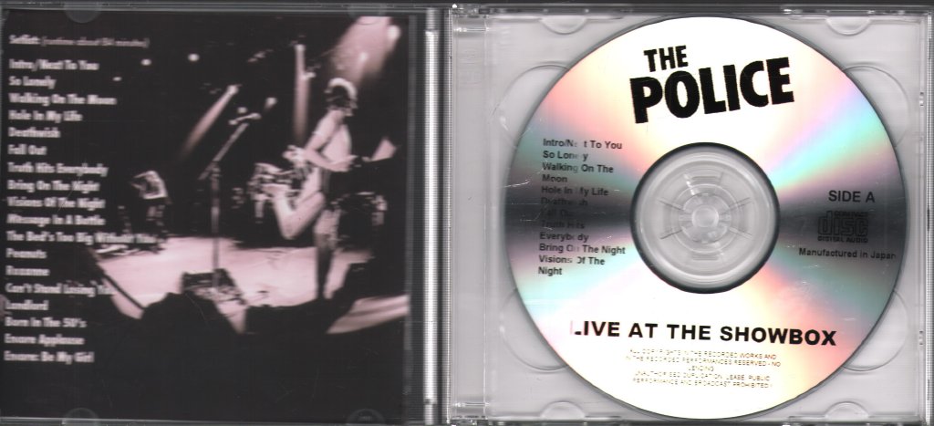 Police - Live at The Showbox, Seattle, Washington 1980 - Double Cd