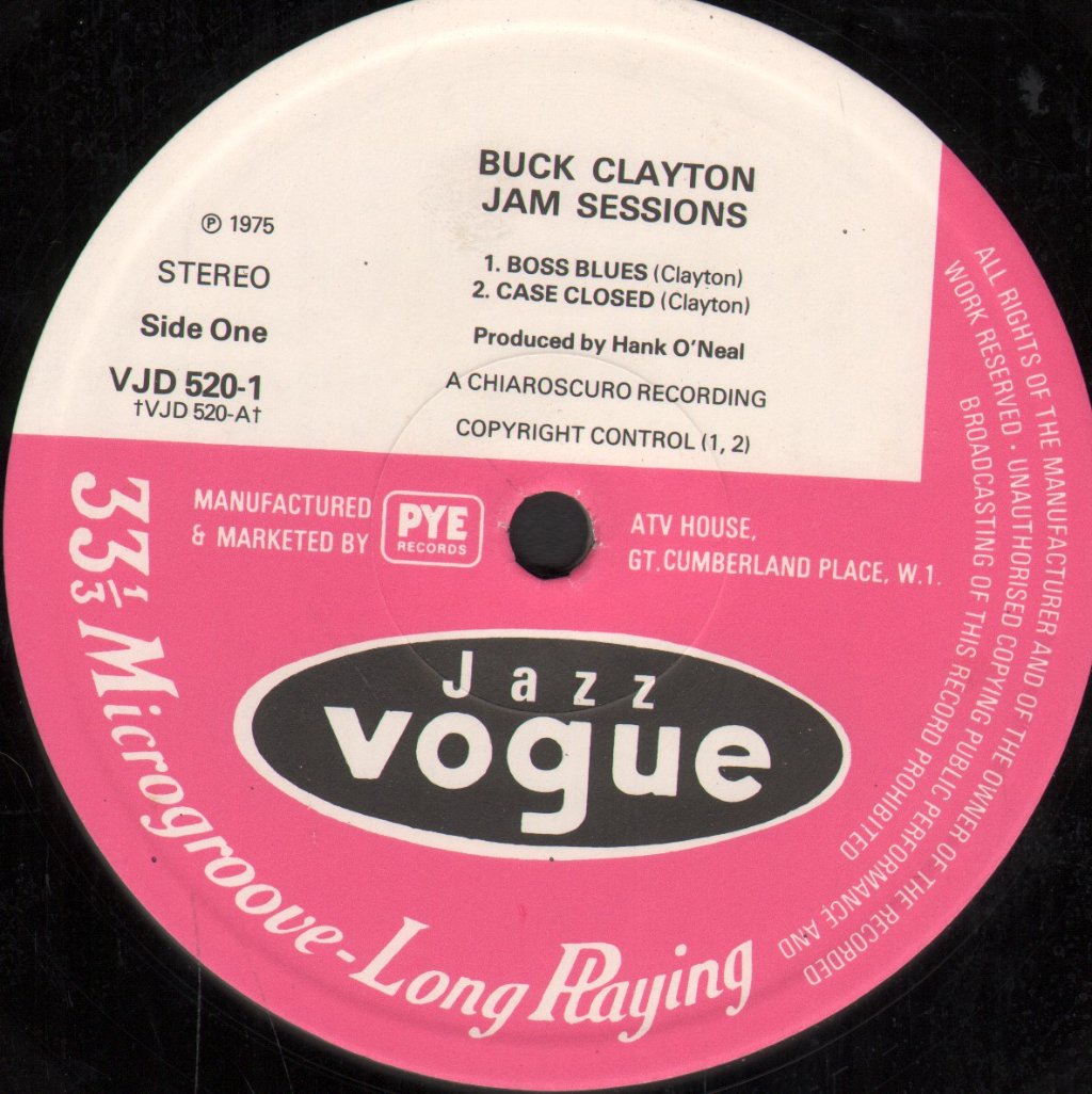 Buck Clayton - Jam Sessions - Double Lp
