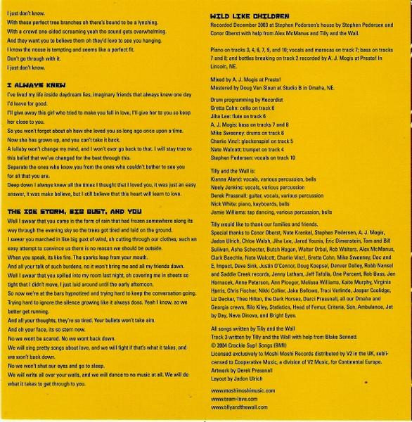 Tilly And The Wall - Wild Like Children - Cd