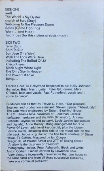 Frankie Goes To Hollywood - Welcome To The Pleasuredome - Cassette