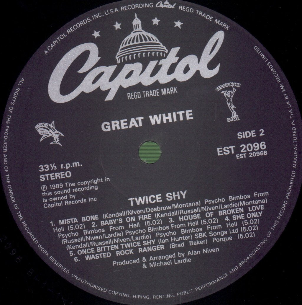 Great White - Twice Shy - Lp