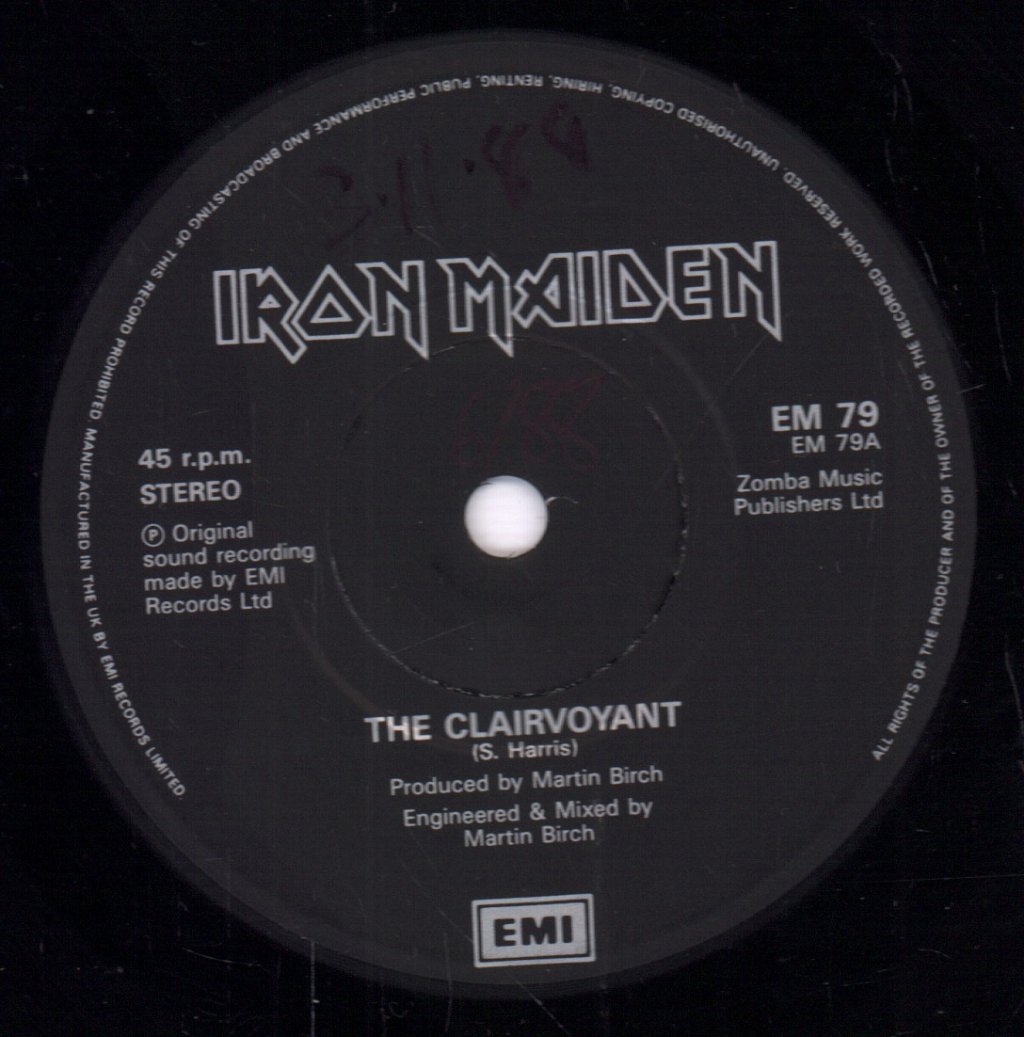 Iron Maiden - Clairvoyant - 7 Inch