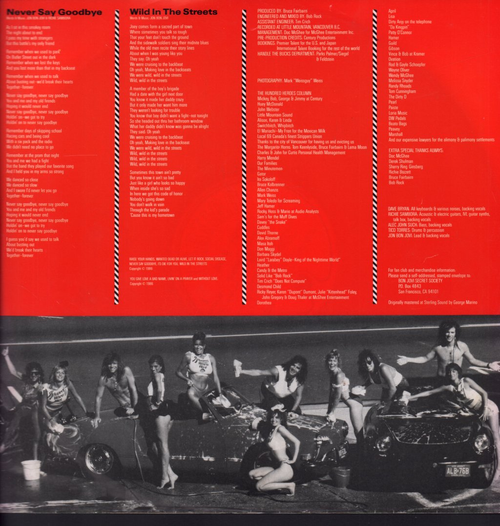 Bon Jovi - Slippery When Wet - Lp