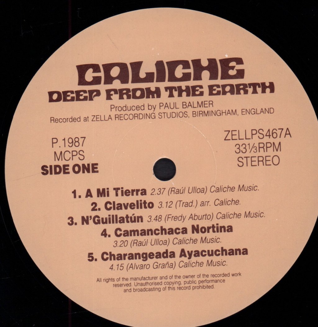 Caliche - Deep From The Earth - Lp