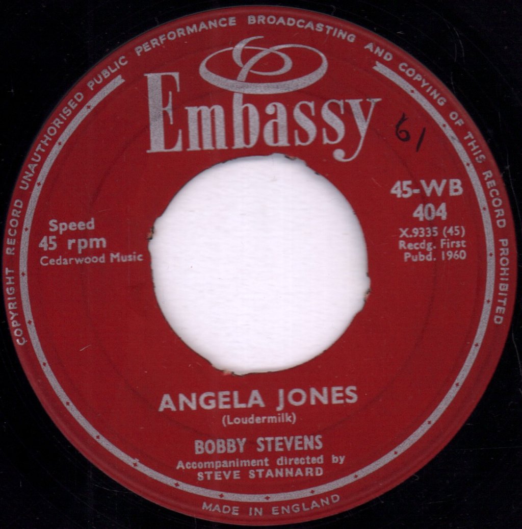Bobby Stevens - Shakin' All Over - 7 Inch