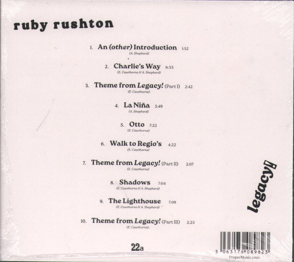 Ruby Rushton - Legacy! - Cd