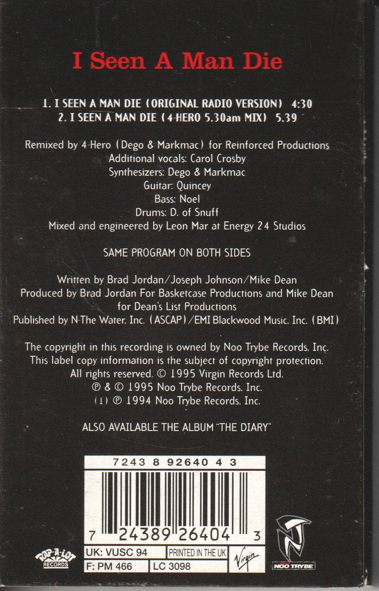 Scarface (Rap Artist) - I Seen A Man die - Cassette