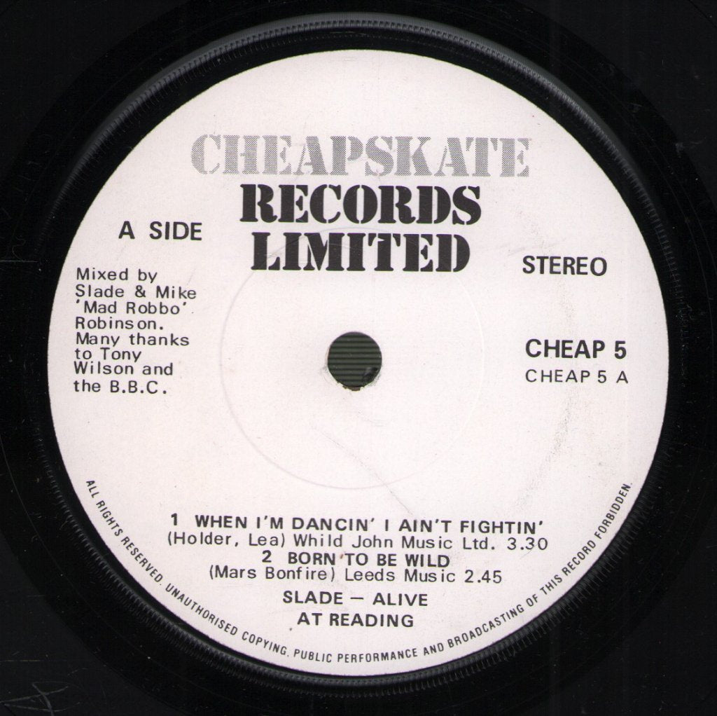 Slade - Alive At Reading - 7 Inch