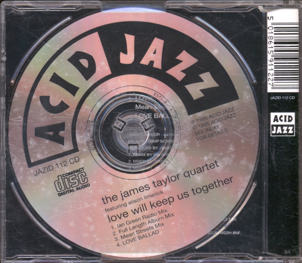 James Taylor Quartet - Love Will Keep Us Together - Cd
