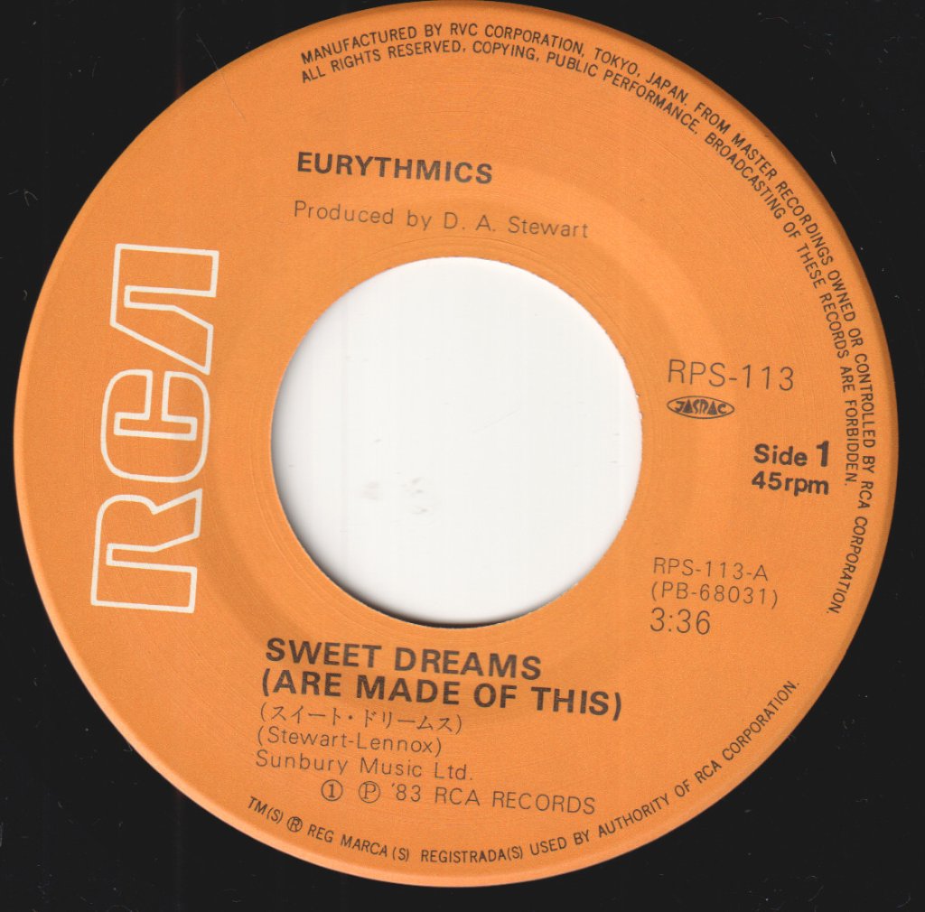 Eurythmics - Sweet Dreams - 7 Inch