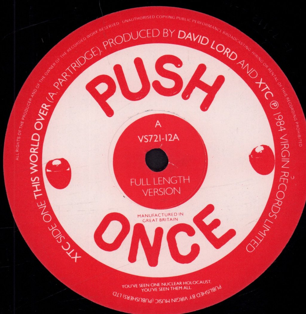 XTC - This World Over - 12 Inch