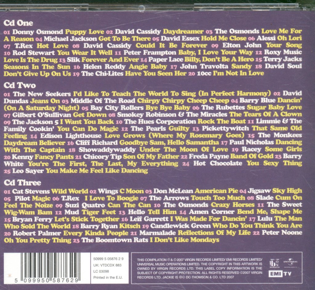 Various Artists - Jackie - The Album - Cd Set