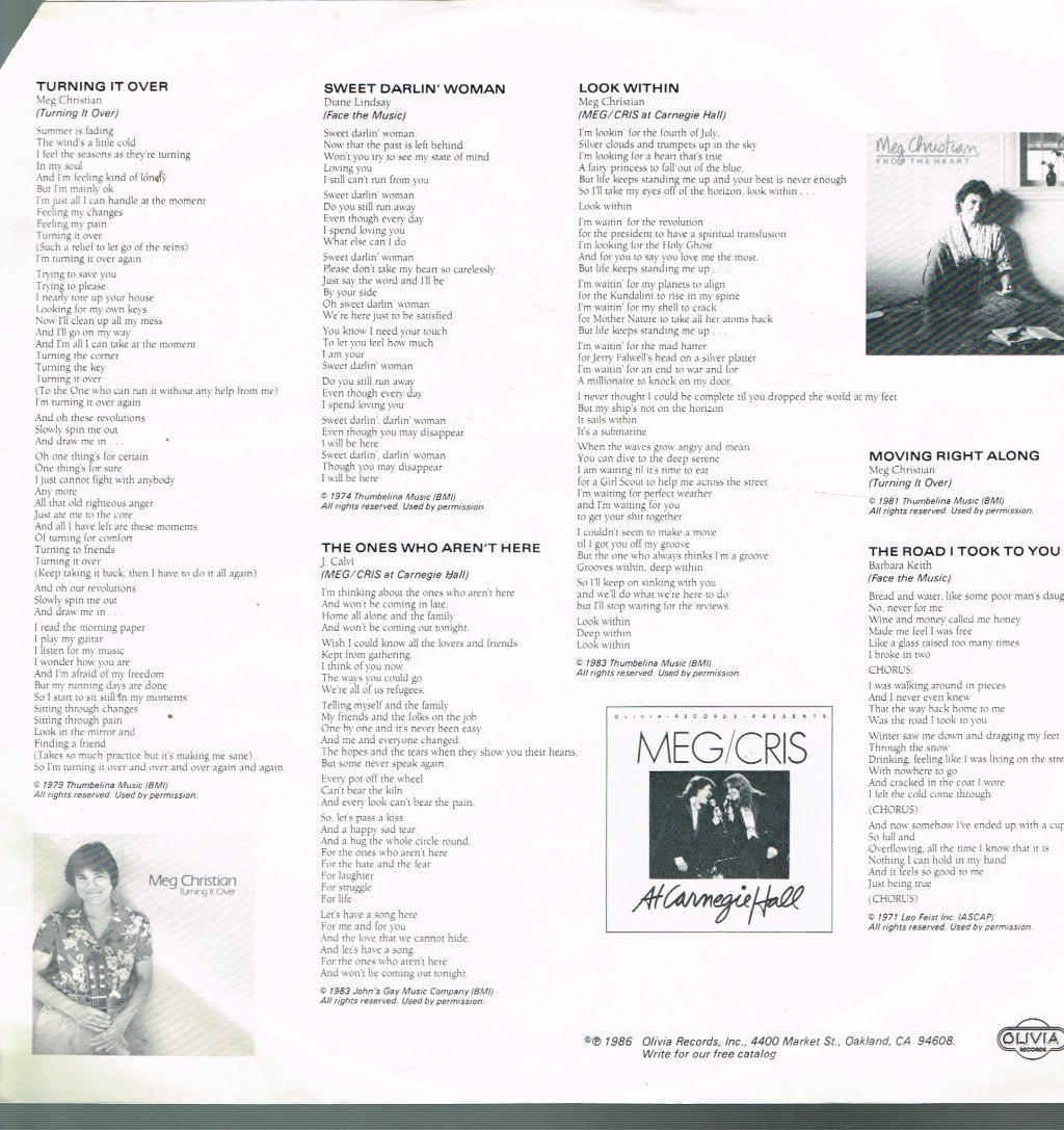 Meg Christian - Scrapbook - Lp
