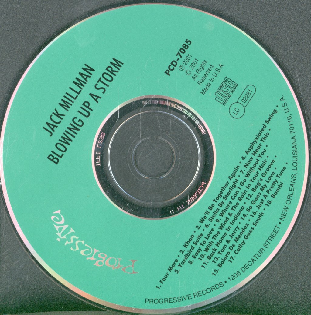 Jack Millman - Blowing Up A Storm - Cd
