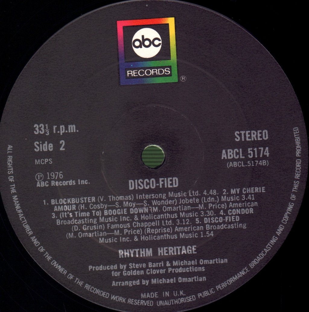 Rhythm Heritage - Disco-Fied - Lp