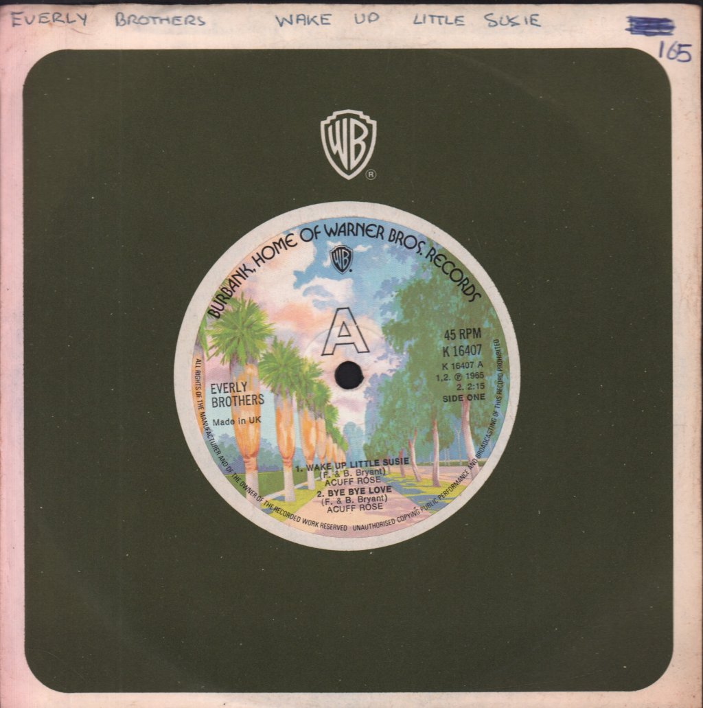 Everly Brothers - Wake Up Little Susie - 7 Inch