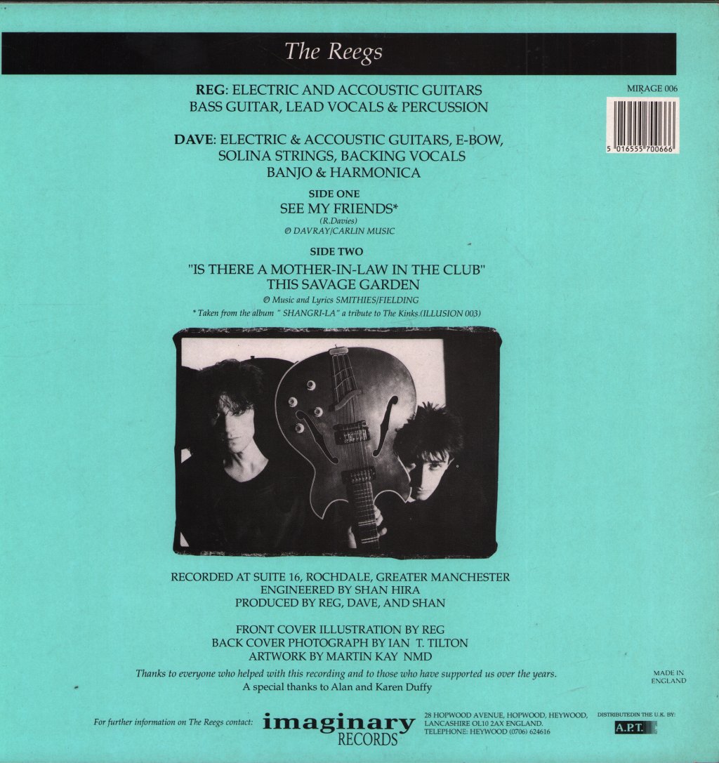 Reegs - See My Friends - 12 Inch