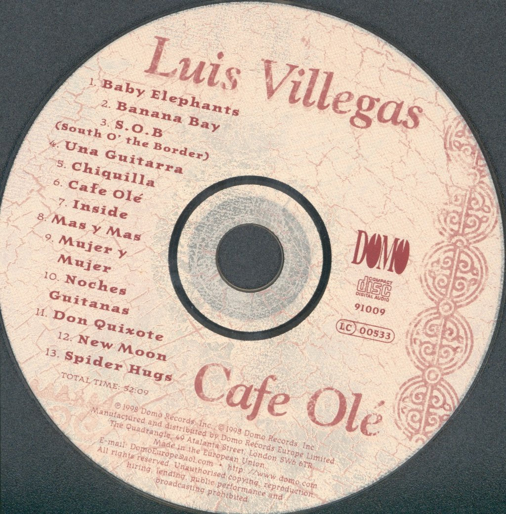 Luis Villegas - Cafe Olé - Cd