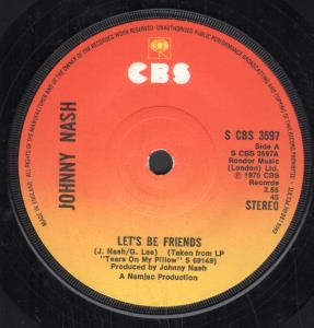 Johnny Nash - Let's Be Friends - 7 Inch