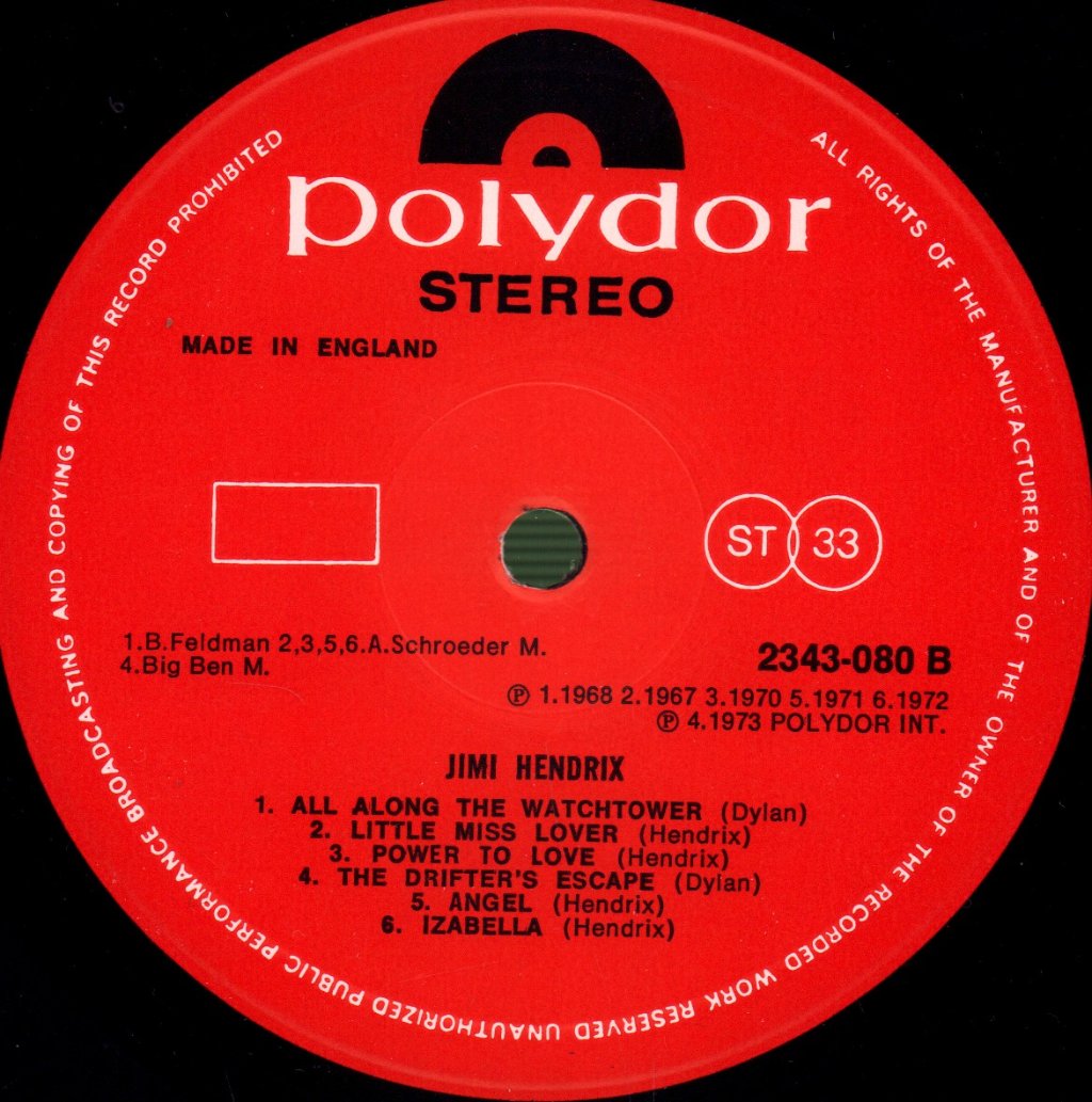 Jimi Hendrix - Jimi Hendrix - Lp