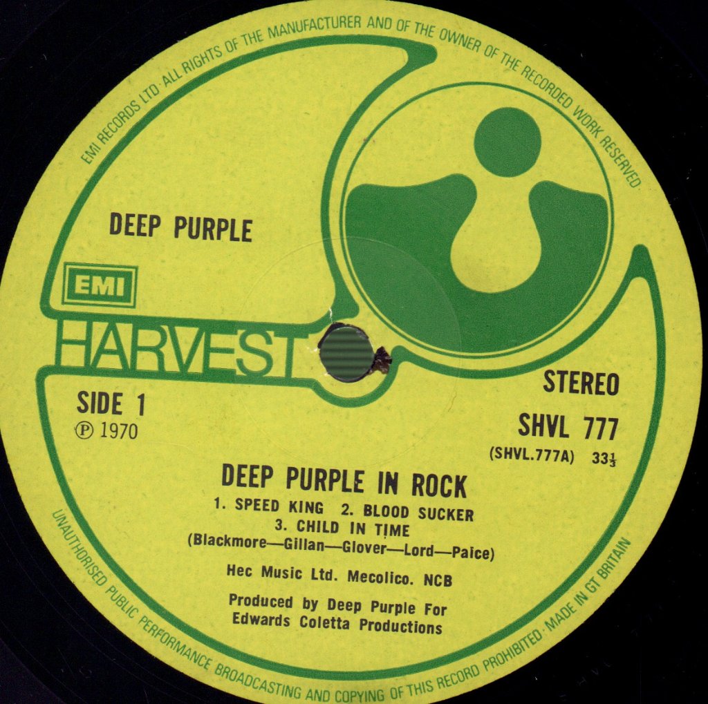 Deep Purple - In Rock - Lp