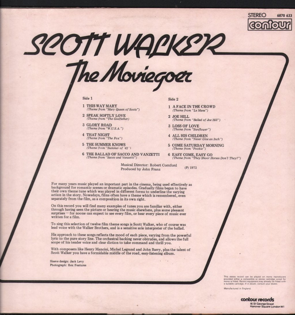 Scott Walker - Moviegoer - Lp