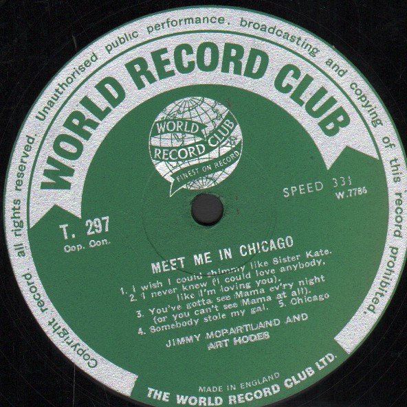 Jimmy Mcpartland and Art hodes - Meet Me In Chicago - Lp