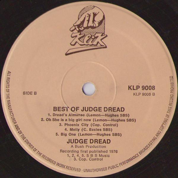 Judge Dread - Best Of Judge Dread - Lp
